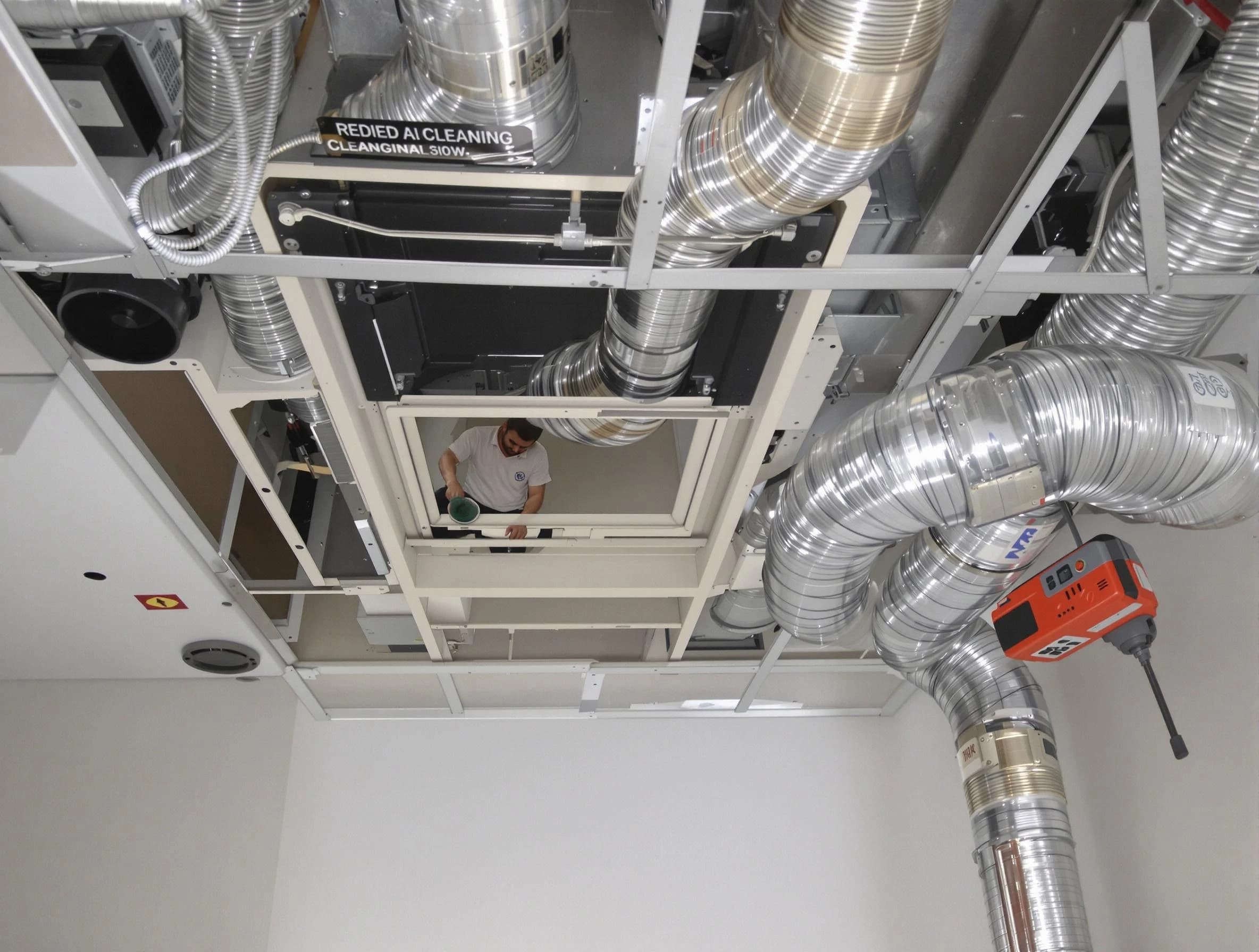 Allison Park Air Duct Cleaning technician performing detailed central duct system cleaning in Allison Park