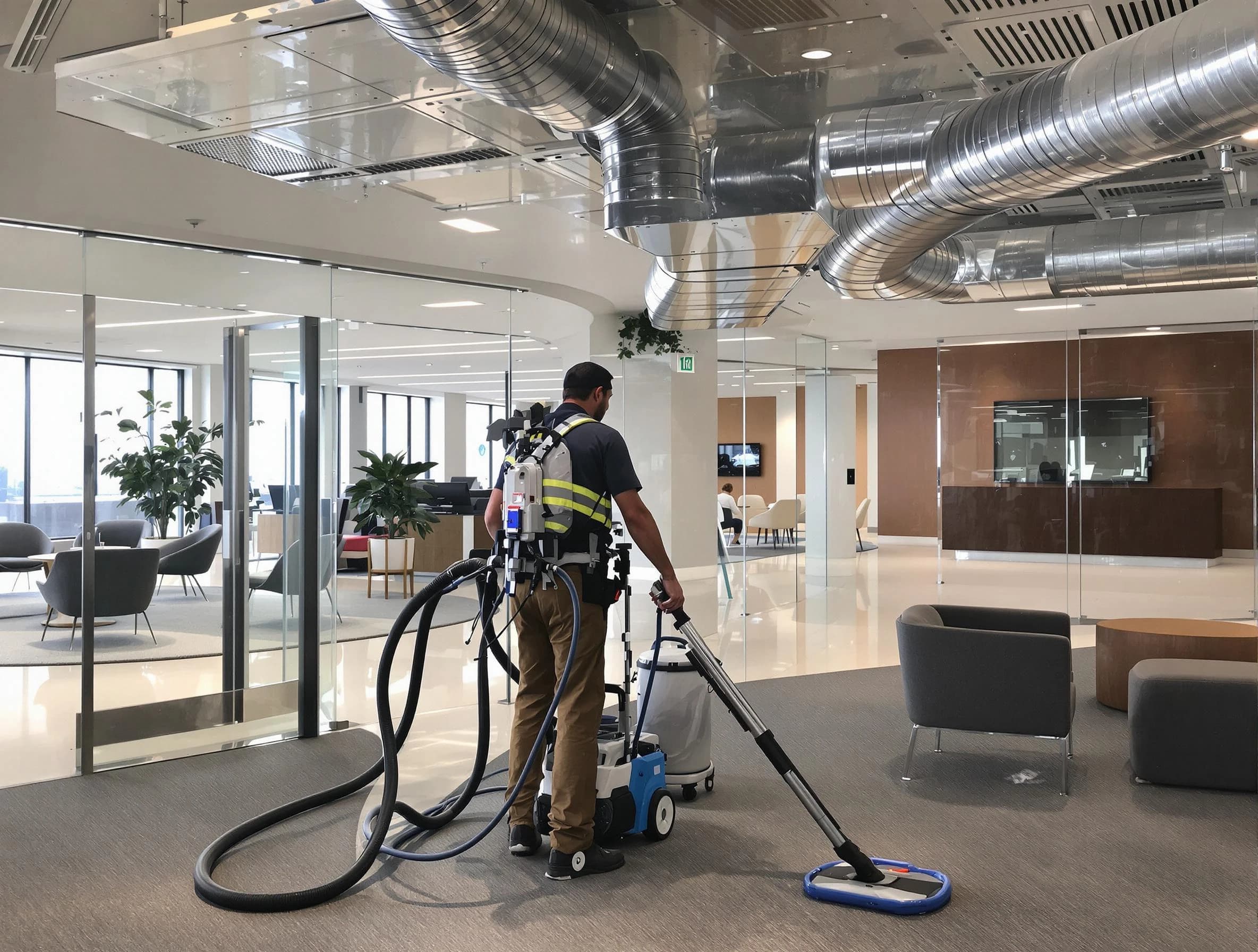 Commercial duct cleaning service by Allison Park Air Duct Cleaning in Allison Park