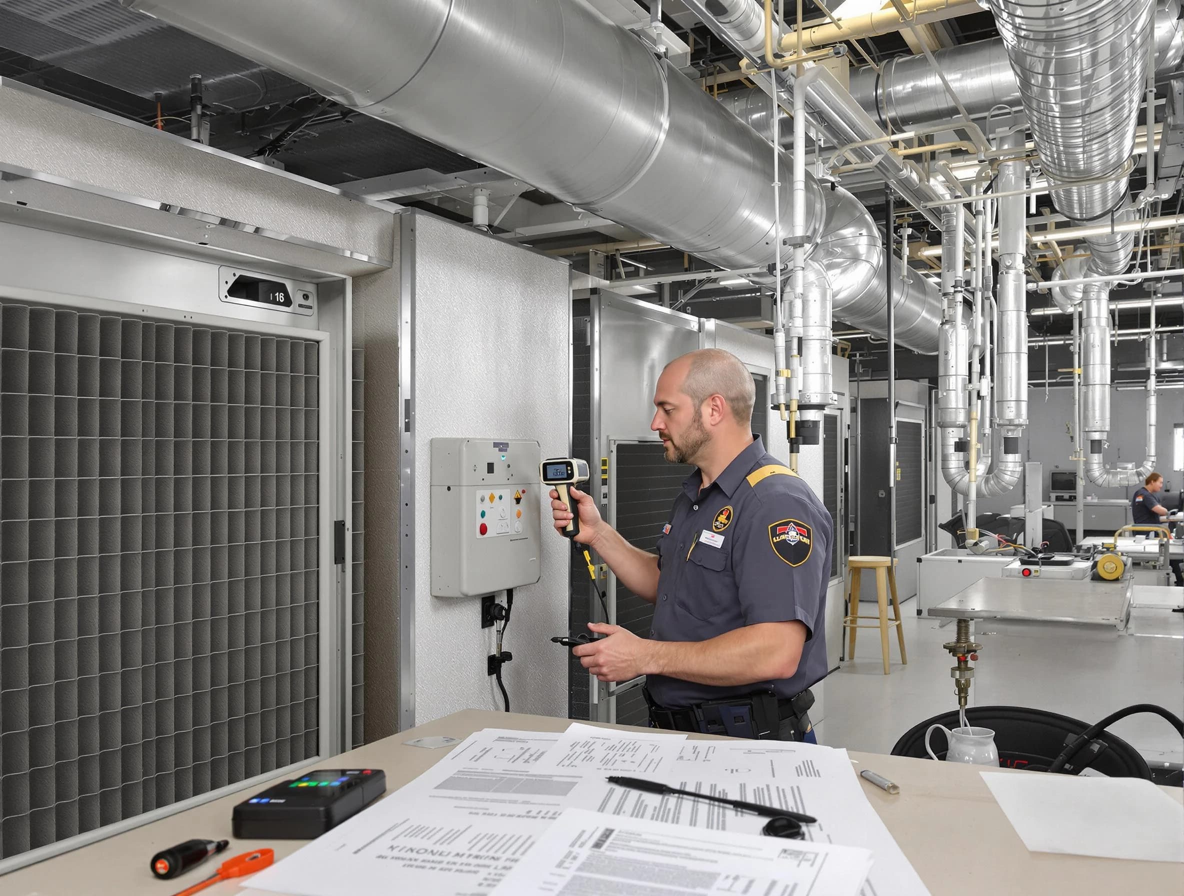 Professional filter system inspection by Allison Park Air Duct Cleaning in Allison Park