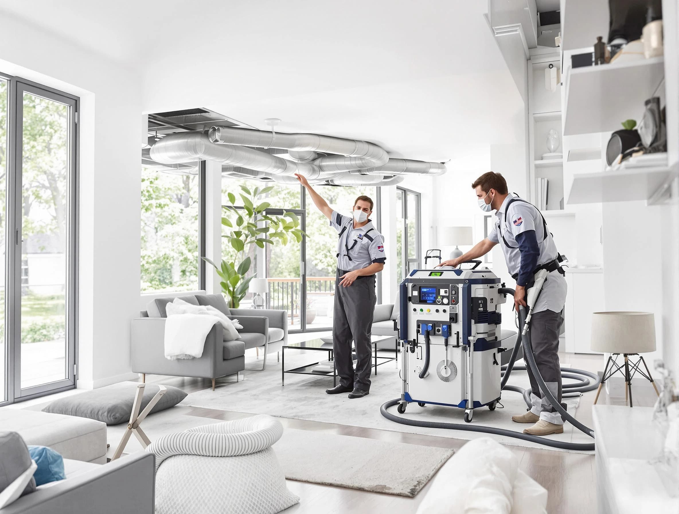 Allison Park Air Duct Cleaning professional conducting pure air duct cleaning with state-of-the-art equipment in Allison Park