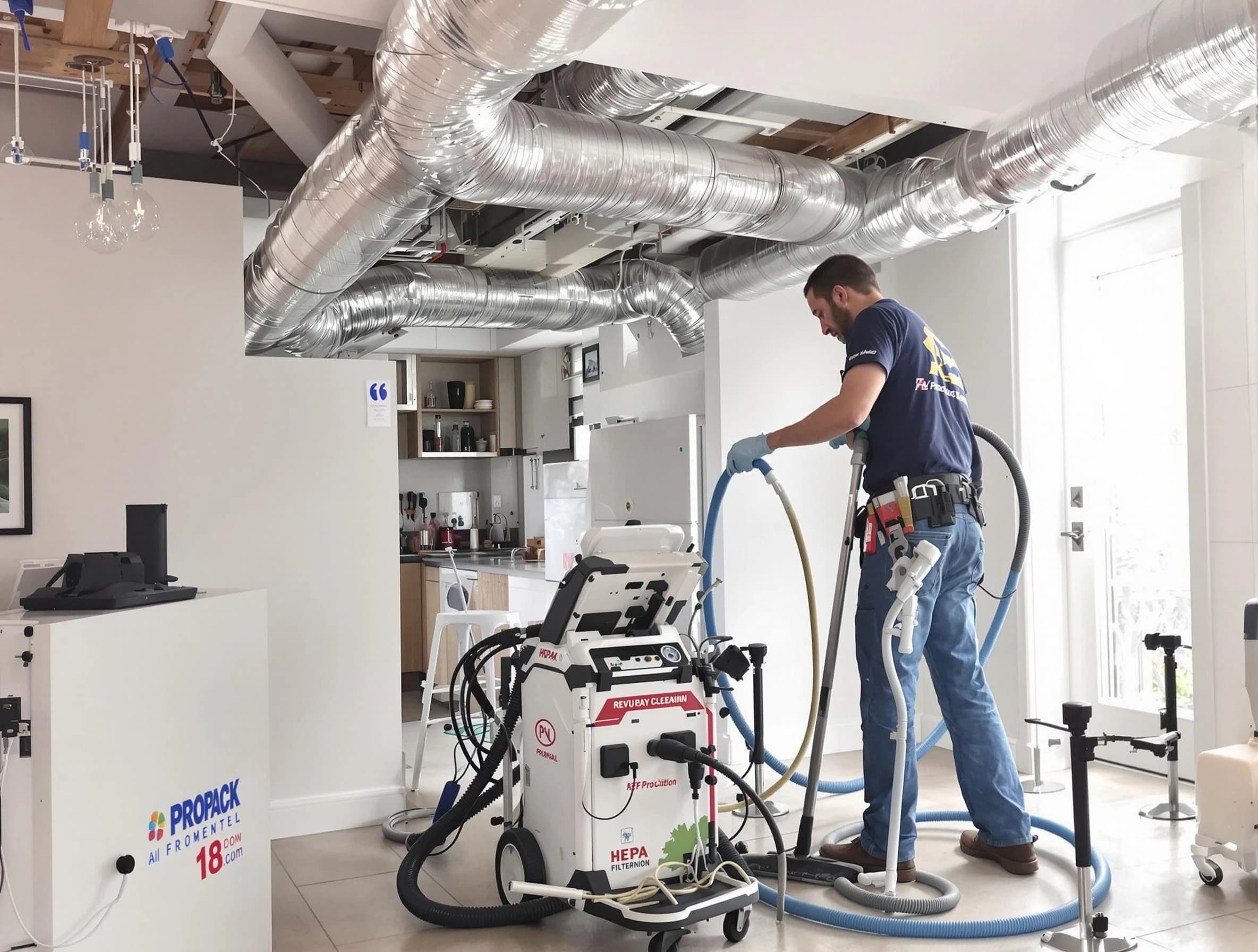 Allison Park Air Duct Cleaning technician performing advanced pure duct cleaning with specialized equipment in Allison Park