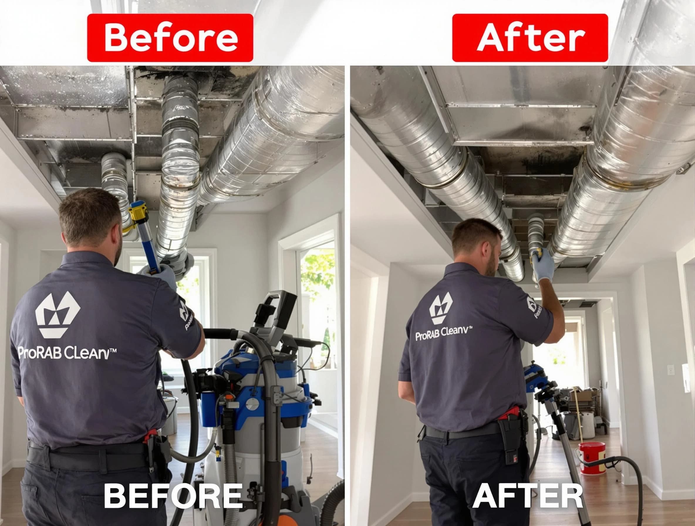Allison Park Air Duct Cleaning expert performing thorough residential duct cleaning in a Allison Park home