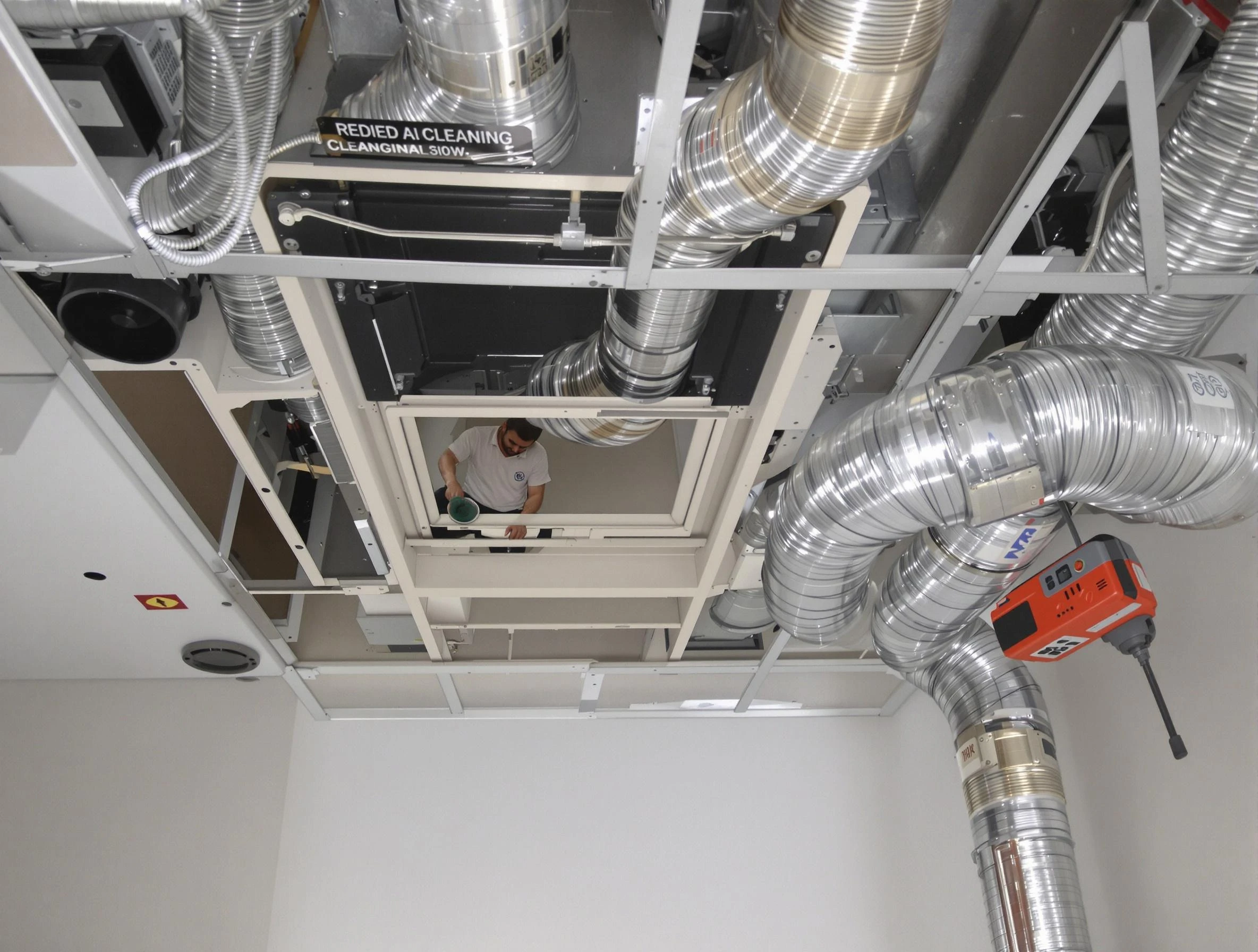Allison Park Air Duct Cleaning technician performing detailed central duct system cleaning in Allison Park