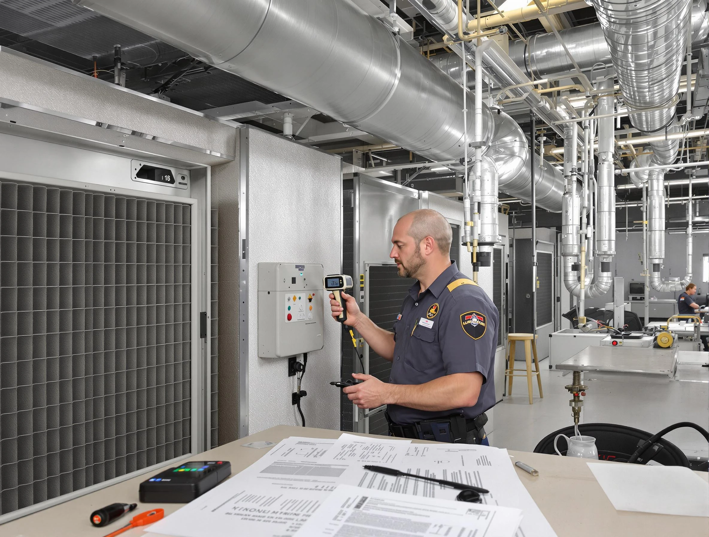 Professional filter system inspection by Allison Park Air Duct Cleaning in Allison Park