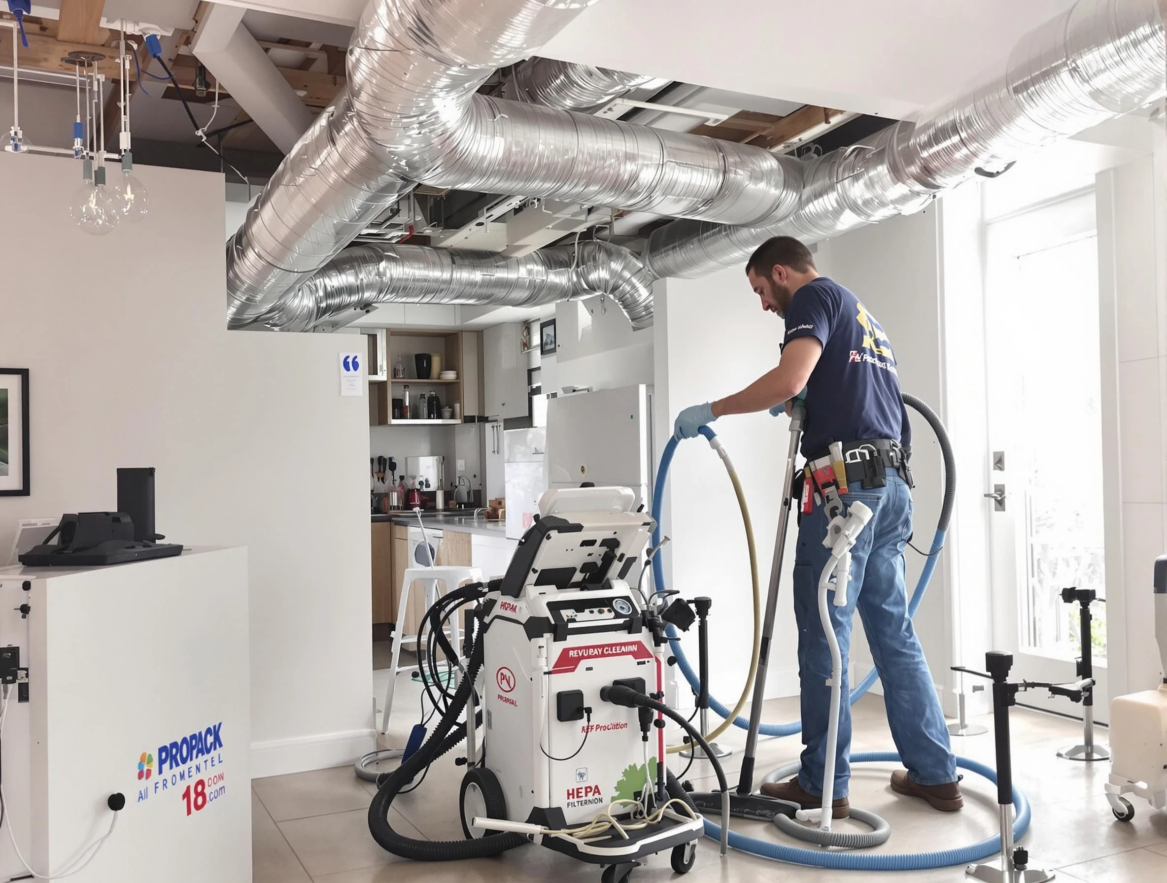 Allison Park Air Duct Cleaning technician performing advanced pure duct cleaning with specialized equipment in Allison Park